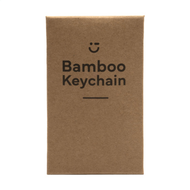 Logotrade mainostuote tuotekuva: Bamboo Key Circle avaimenperä